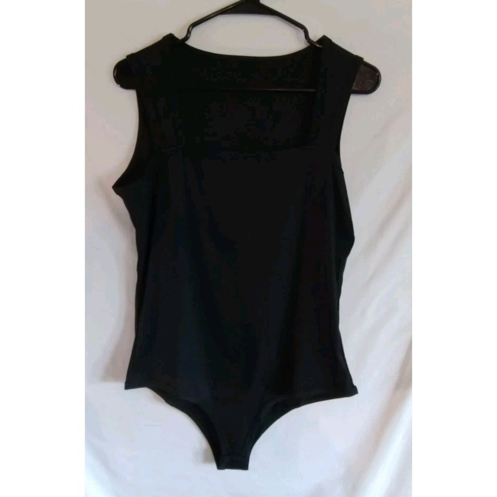 Black Ribbed Body Suit 2XL NWOT